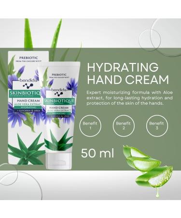 Bendida Skinbiotic Hand Cream with Aloe Vera Extract + Glycerin - Moisturizing Cream for Rough and Damaged Skin - Gentle Care Cream for Dry Hands and Stressed Skin - - Buy Online on GoSupps.com