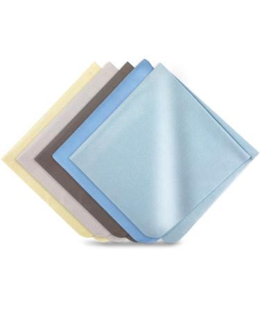Extra Large Microfiber Cleaning Cloths Glasses Cleaning Cloth 12 x 12 Inch Eye Glass Clean Cloths for Eyeglasses Lens Glasses Reusable Eyeglass Cleaner Cloths (Color C)