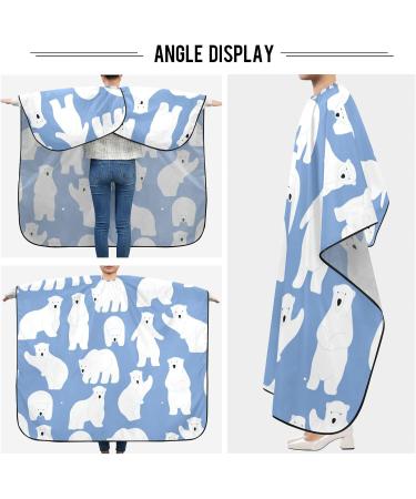 Waterproof Barber Cape - Cute Polar Bears & Cheetah Haircut Bib for Men & Women | Unisex Hair Cutting Cape (8rp1a - Buy Online on GoSupps.com