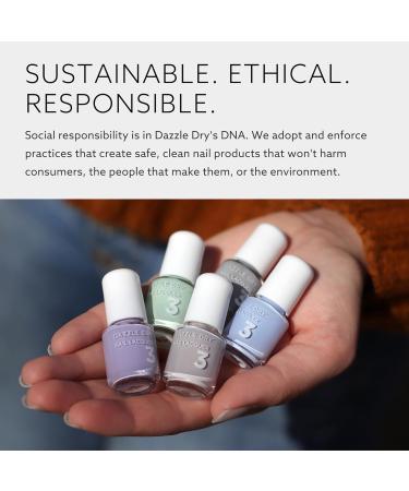 Dazzle Dry Mini Lacquer (Step 3) - Ember | Burnt Red Nail Polish with Shimmer - 0.17 Fl Oz | 5 Manicures | International Shipping Available - Buy Online on GoSupps.com