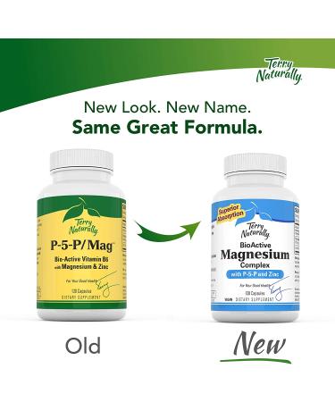 Buy Terry Naturally BioActive Magnesium Complex with P-5-P & Zinc - 120 Capsules for Optimal Health - Buy Online on GoSupps.com