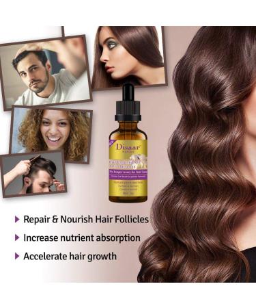 DISAAR BEAUTY Natural Hair Growth Serum - Ginger Essential Oil Treatment for Strong, Thick Hair - Anti Hair Loss & Baldness Solution - Buy Online on GoSupps.com