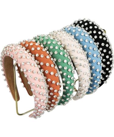 scicent Alice Bands Adult Women Bling Crystal Headbands for Daily Wearing Fashion Hair Bands for Girls Vintage Rhinestone Hair Hoop Wide Hair Accessories for Ladies Party - 25915 - Buy Online on GoSupps.com