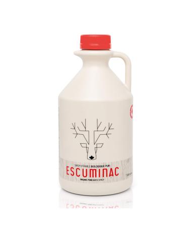 Award Winning Escuminac Great Harvest Canadian Maple Syrup. Family Size 1L (33.8 fl oz) Canada Grade A Dark Medium Taste - Pure, Organic, Single Origin, Unblended. Great Harvest - medium taste