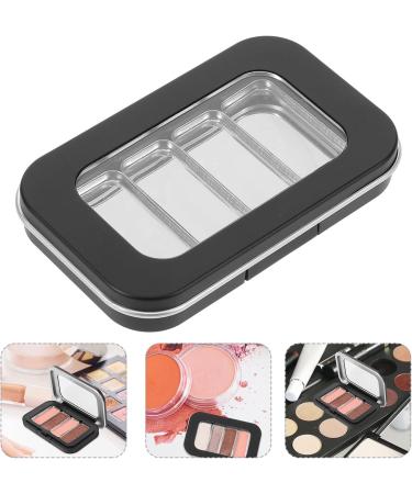 Ciieeo Bo te Fards Paupi res Magn tique S Taille Compacte Palette Vide 4 Compartiments tui Plastique Noir Mat Organisateur Maquillage Portable pour Fard Joues et Surligneur  - Buy Online on GoSupps.com