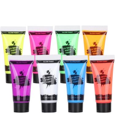  Zerodis Zerodis 10ml Body Paint Set Fluorescent Body Paint for Black Light Makeup Perfect for Festivals and Parties - Buy Online on GoSupps.com