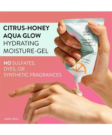 Peach Slices Citrus-Honey Aqua Glow Moisturizer 3.04 oz - Hydrating Gel for Sensitive, Dry, Oily, Dull, Acne Prone Skin with Honey Extract - Korean Skin Care - Buy Online on GoSupps.com