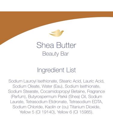 Dove Beauty Bar Shea Butter 3.75 oz - Pack of 4 | Moisturizing Gentle Skin Cleanser for Soft Skin Care - Buy Online on GoSupps.com