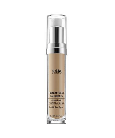 Jolie Perfect Finish Liquid Foundation Makeup SPF 15 Oil Free (LW2)