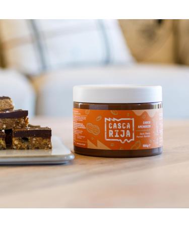  Casca Rija CASCA RIJA: Dark Chocolate Peanut Butter 500g | 89.8% Roasted Peanuts + 10% Dark Chocolate + 0.01% Ground Cinnamon + 0.01% Ground Ginger | 100% Creamy - Buy Online on GoSupps.com