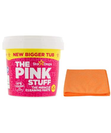 Pink Stuff Multipurpose Cleaning Paste- New Bigger Tub 850 G -Non-hazardous Household Cleaner with Ultra Absorbent Microfibre Cleaning Cloth Pink Stuff Paste + Microfibre Cloth