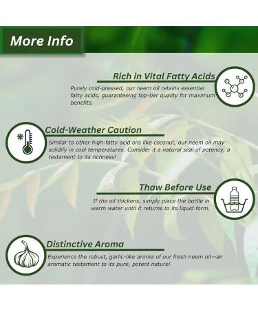 Organic 100% Cold Pressed Neem Oil (16 Fl Oz) - Pure Neem Oil for Hair Skin Nails Pets Indoor & Outdoor Plants & Garden - Unrefined All Natural Concentrated Mutlipurpose 16 Fl Oz (Pack of 1) - Buy Online on GoSupps.com