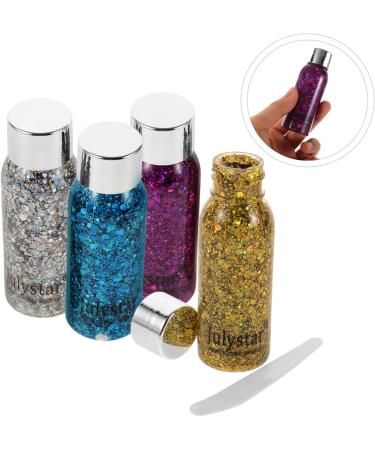DRESSOOS 4pcs Set Colorful Eye Shadow Spray Glitter Body Glitter Spray Rainbow Face Glitter Liquid - Buy Online on GoSupps.com