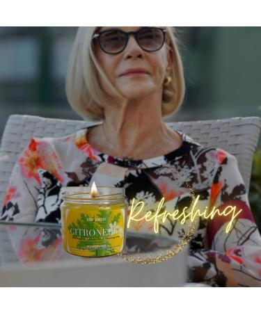 Handmade Citronella Scented Candles - Strongly Scented Outdoor Aromatherapy - USA Made (12 oz - Buy Online on GoSupps.com