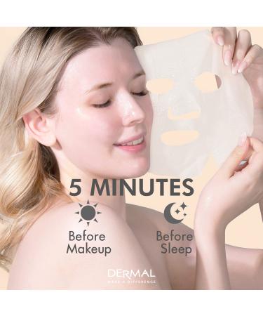 Dermal Collagen Essence Facial Mask Sheet 16 Pack B - Korean Face Mask Combo for All Skin Types - Buy Online on GoSupps.com