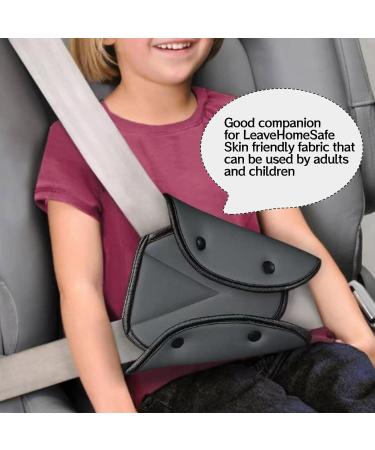 Kids Seat Belt Adjuster - Triangular Design, Knitted Fabric, Adjustable Pads for Car Children Seat Belt - 1PCS - Buy Online on GoSupps.com