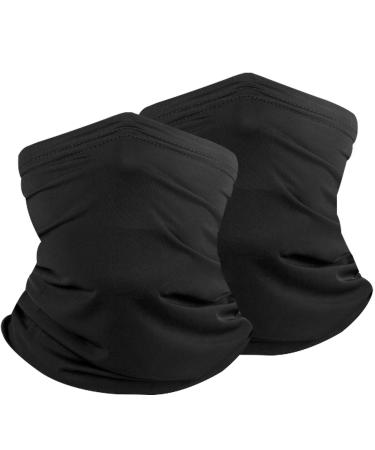 Faminess storm hoods 2 pieces of hat facial mask storm mask facial cloth uv-protection neck gauma mask unisex women men balaclava bicycle cloth function cloth Neckscarf headscarf motorcycle mask black