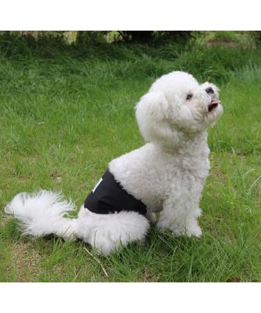JoyDaog Reusable Belly Bands for Small Dogs - XS (7-9 Waist) Diapers - 3 Pack Black | Leak-Proof & Adjustable - Buy Online on GoSupps.com