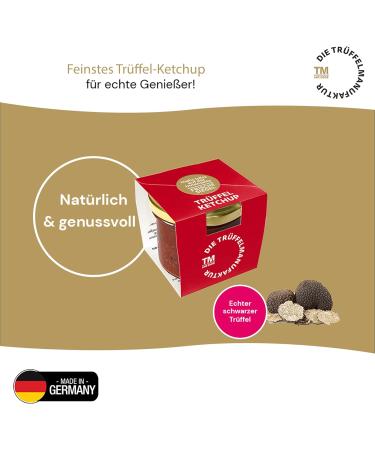  Die Tr ffelmanufaktur Die Tr ffelmanufaktur - Ketchup truffle with 7% real black truffles luxury swirls for delicious crispy chips or juicy steaks spareribs ribs sausages 110g glass - Buy Online on GoSupps.com
