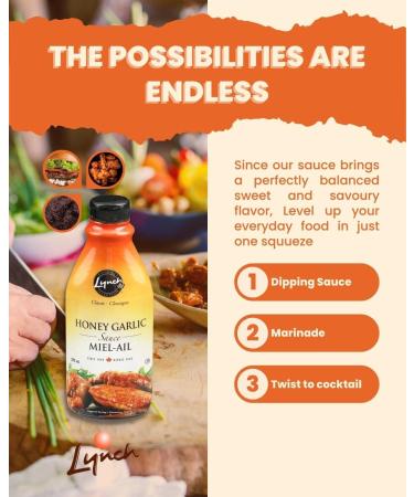 Lynch Foods Limited Lynch Honey Garlic Sauce - 375 ml 375 ml (Pack of 1) - Buy Online on GoSupps.com