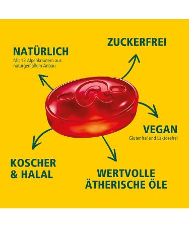 Buy Ricola Eucalyptus Cherry Candies - Sugar-Free Swiss Herbal Treats with 13 Alpine Herbs | 50g | Vegan | International Shipping - Buy Online on GoSupps.com