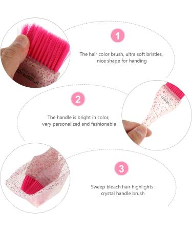 LALAFINA 1 set hairbrush beard kit soft fur hair brush for men hair dying brush and bowl household dye brush hairdressing bowl hair dye bowl Hair Coloring Bleaching Tool Remover 19X5.8X2cm Pink - Buy Online on GoSupps.com