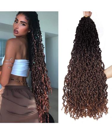 SOKU Passion Twist Crochet Hair 26 - 5 Packs Pre Twisted Senegalese Twist Crochet Hair Bey-Blonde Majesty Twist Pre-looped Synthetic Dreadlocks Bohemian Locs for Black Women 26 Inch TT1B/4/30