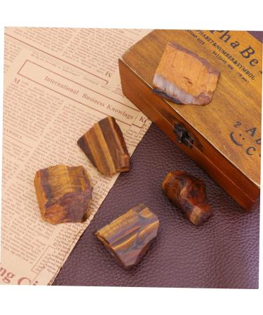Veemoon 5pcs African Decor Gemstone Natural Stones Natural Tiger's Tiger Eye Stone South Africa Size 2 As Shown - Buy Online on GoSupps.com