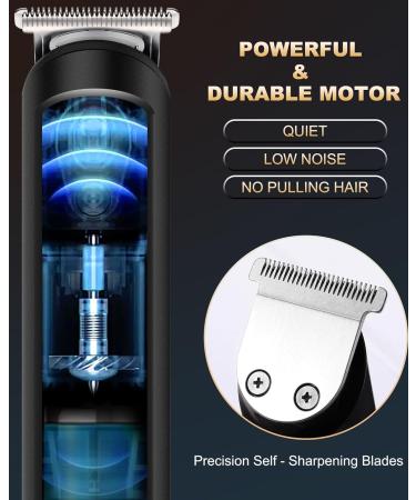 PRITECH Body Trimmer for Men Beard Trimmer for Men Rechargeable Shavers for Men Electric Razor for Men Cordless Hair Clippers Waterproof Body Trimmer with Standing Recharge Dock(Black) - Buy Online on GoSupps.com