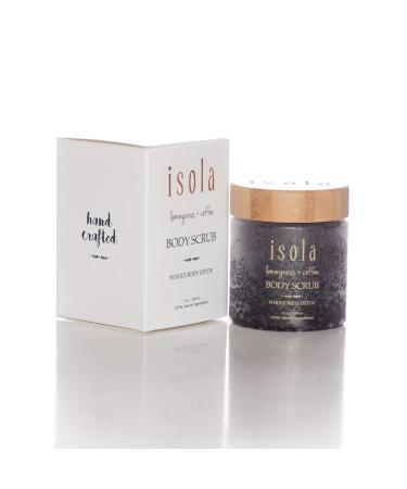Isola Lemongrass + Coffee Body Scrub - Vegan All Natural & Cruelty Free - 8oz | International Shipping - Buy Online on GoSupps.com