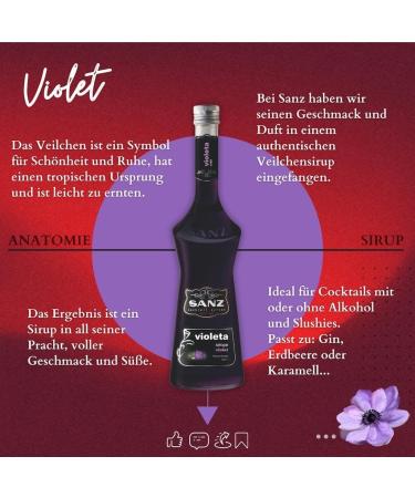  SANZ Sanz Intense Purple Cocktail Syrup Alcohol-Free 0.7 L - Buy Online on GoSupps.com