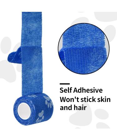 12 Pieces Self-Adhesive Bandage for Dogs & Pets | Vet Wrap Cohesive Bandages for Horses Elastic Binding Tape for Wrists Ankles & Fingers - International Shipping Available - Buy Online on GoSupps.com