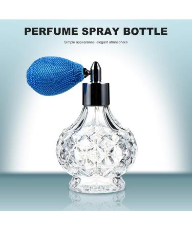 minkissy Perfume Glass Bottle Terrarium Fogger Liquid Containers Powder Spray Bottle Perfume Bottle Pump Refillable Perfume Glass Perfume Refillable Glass Bottle Vintage Glass Bottle 11x6x6cm Blue - Buy Online on GoSupps.com