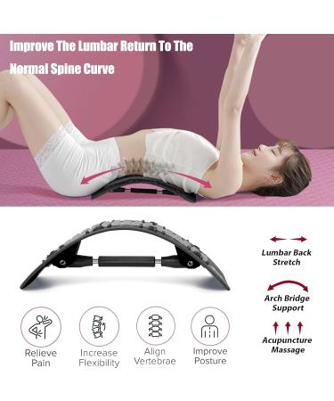 Alouweekuky Back Extension Trainer | Rotary Adjustment Back Stretcher for Pain Relief - Perfect Gift for Neck & Lumbar Spine Support - Buy Online on GoSupps.com