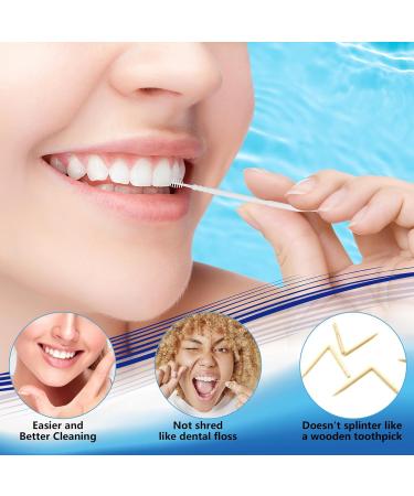 Brushpicks Interdental Toothpicks - Soft Bristle Dental Floss Picks for Plaque Removal (600PCS Pack of 5) - International Shipping Available - Buy Online on GoSupps.com