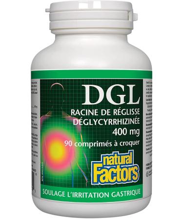 Natural Factors DGL Licorice Root Extract - 90 Chewable Tablets for Digestive Support - Buy Online on GoSupps.com