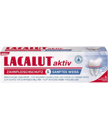 Buy Lacalut Active Gum Protection & Gentle White Toothpaste 3 x 75ml - Strengthen Gums & Achieve Naturally White Teeth | Fast International Shipping - Buy Online on GoSupps.com