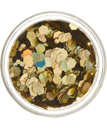 Moon Glitter Gold Chunky Holographic Glitter - 3g - Festival Makeup for Face, Body, Nails, Hair & Lips - Buy Online on GoSupps.com