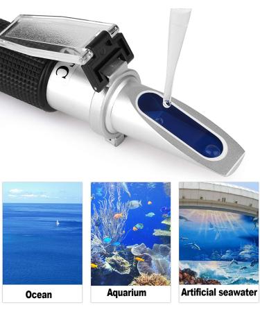 LEERCHUNAG Salinity Refractometer 118 Black - Accurate Water Testing Tool - Buy Online on GoSupps.com