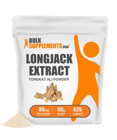 BulkSupplements.com Longjack Extract Powder (Eurycoma longifolia)- Tongkat Ali Extract - Longjack Root - Tongkat Ali Powder - Long Jack Extract - Tongkat Ali Supplement (50 Grams - 1.8 oz) 1.76 Ounce (Pack of 1)