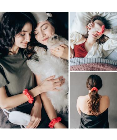 10 Velvet Hair Tie Scrunchies for Women & Girls | Soft Elastic Hair Bands + 15 Smooth Hair Clips - Cute Hair Jewelry - Buy Online on GoSupps.com