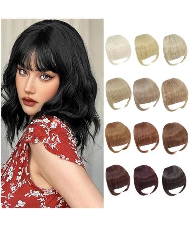 Bangs Bangs Hair Extension Clip in Bangs Synthetic Flat Bang with Temples 6 Inches Front Face Bangs for Women Girls Daily Bangs Hair Clip(M4) 6inches M4 - Buy Online on GoSupps.com