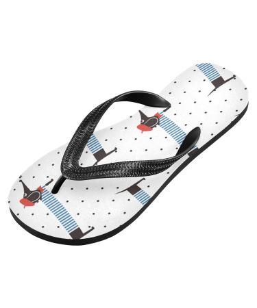 Buy Mnsruu Dachshund Puppy Flip Flops - Perfect for Home Hotel Spa & Travel | Men & Women Footwear - Buy Online on GoSupps.com