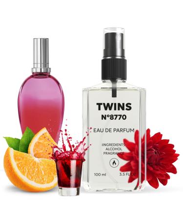 TWINS Impression of Flor Del Sol | Perfume for Women Eau de Parfum | No.8770 | 3.4 Fl Oz / 100 ml Escada Flor Del Sol Impression