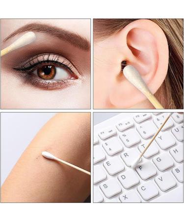 Biodegradable Bamboo Cotton Buds 100 Pack - Plastic-Free & Eco-Friendly for Baby Safety and Makeup Cleaning - Buy Online on GoSupps.com