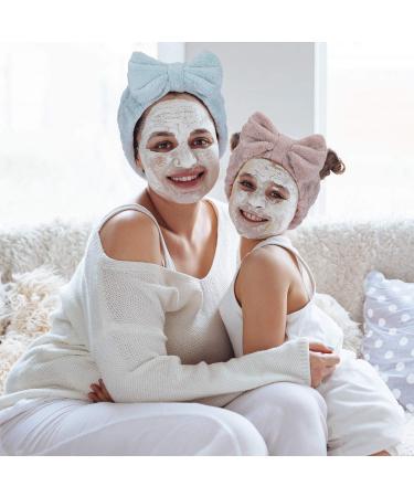 WILLBOND 6 Pack Microfiber Bowtie Headbands for Women - Adjustable Hair Band for Spa, Yoga, Sports, and Shower - Pink Blue White Grey Camel Cyan - Buy Online on GoSupps.com