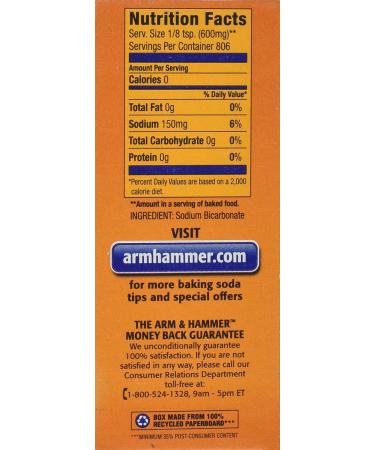Arm & Hammer Baking Soda 454g| Baking Soda | Used with White Vinegar | Baking Soda For Cleaning | Arm & Hammer | Baking Soda - Pack of 3 - Buy Online on GoSupps.com