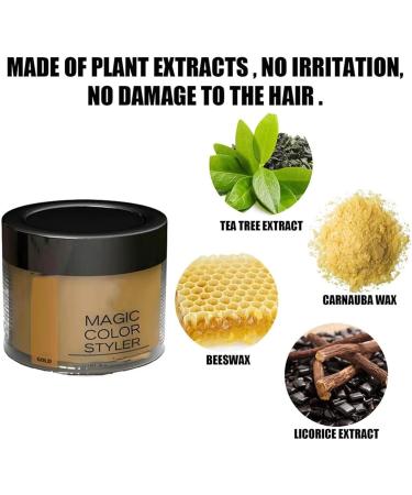 Magic Color Styler - Magic Hair Color Styler Magic Color Styler Gel for Change Hair Color Without Damaging It Natural Hair Wax for Provides Fantastic Hair Color and Coverage(Color:D) - Buy Online on GoSupps.com