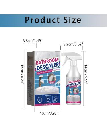 Bathroom Descaler Cleaner Stubborn Stains Cleaner Bathroom Descaler Limescale Cleaner Bathroom Descaler Spray Stubborn Stains Cleaner All-Purpose Descaling Cleaning For Toilet Sinks Floors Glass - Buy Online on GoSupps.com