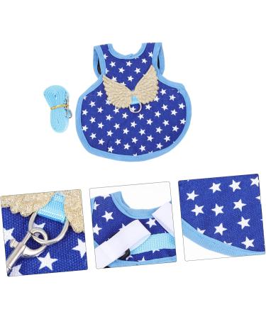 COLLBATH Chicken and Duck Vest Hen Harness Pet Hen Leash Comfortable Pet Harness Chicken Supply Pet Leash 17X15X0.5CM Blue - Buy Online on GoSupps.com